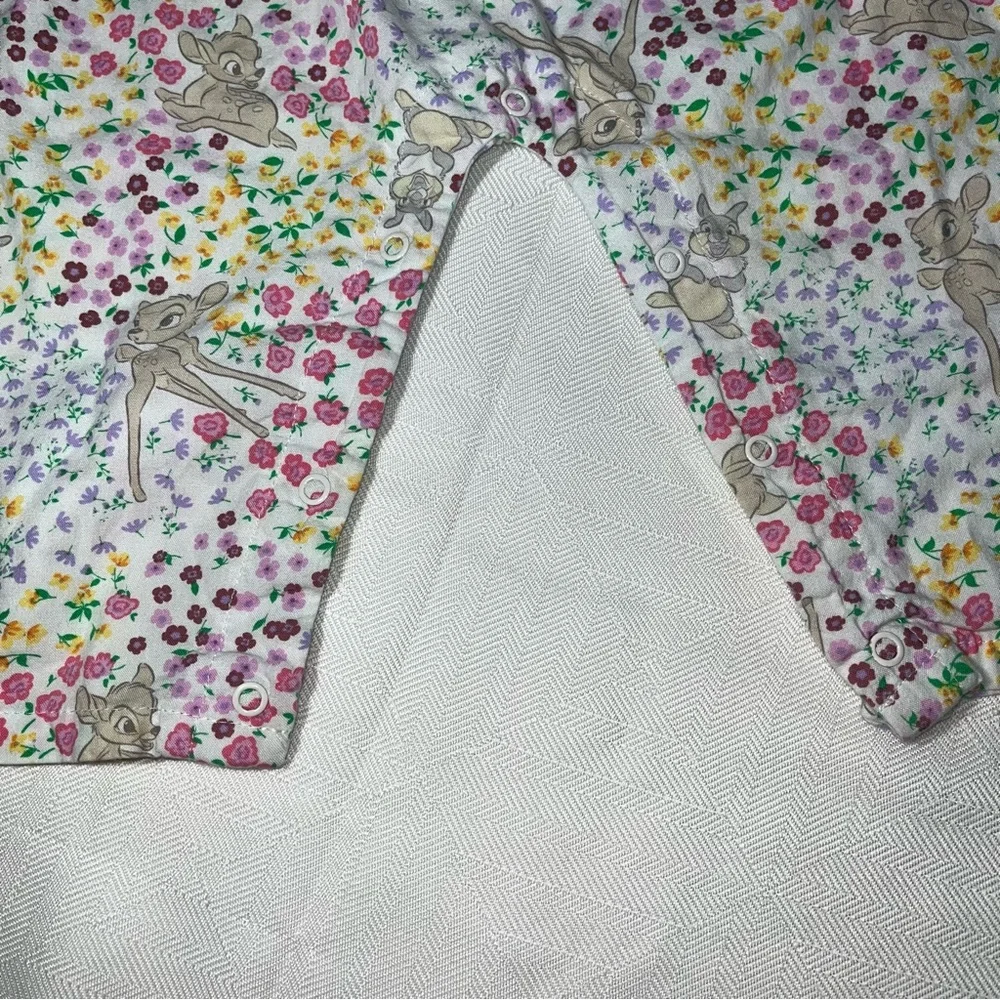 Smocked Disney Baby Floral Bambi Romper Size 24‎ Months